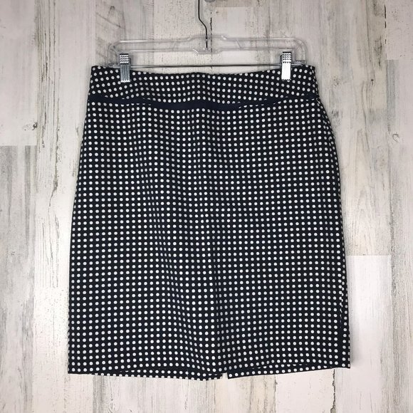 💜 Vineyard Vines Navy polka dot 100% cotton skirt - Picture 1 of 6